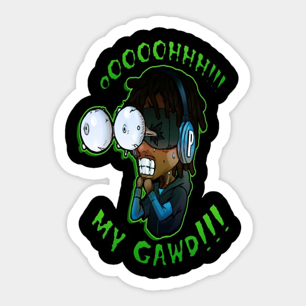 Poiised Creepy VR Tee Sticker by Poiised